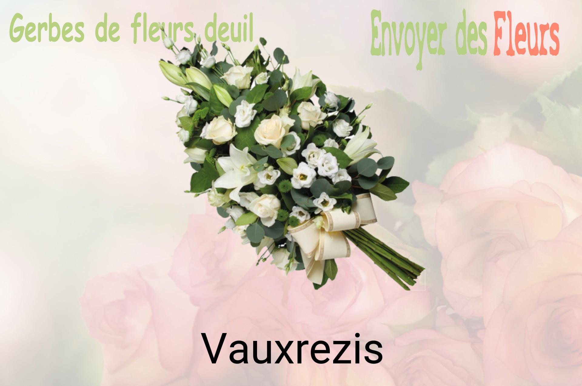 Gerbe de fleurs de deuil livrée à Vauxrezis
